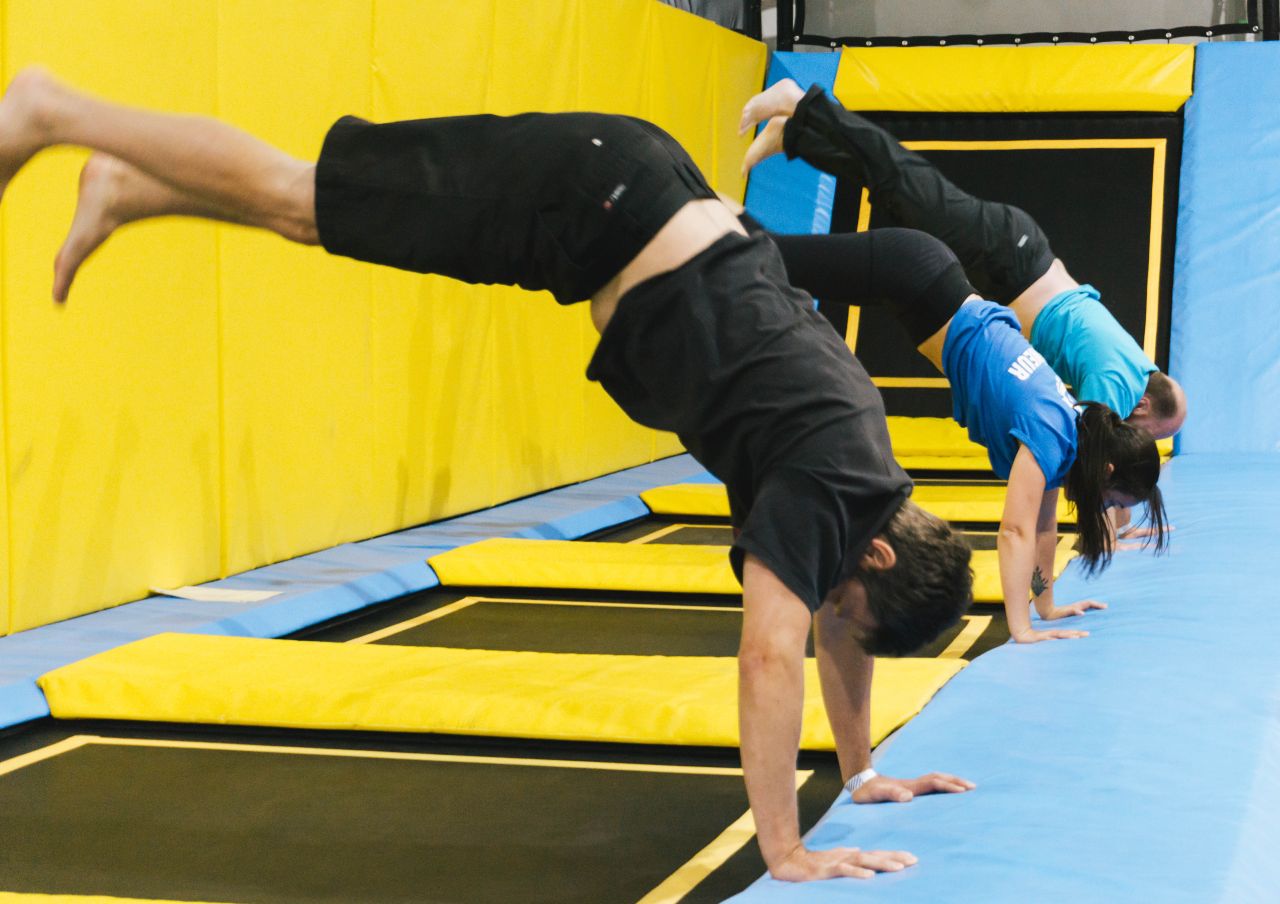 Les trampolines  O-Volt, centre d'amusement intérieur